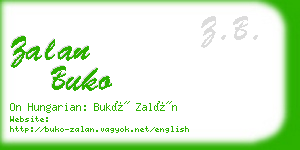 zalan buko business card